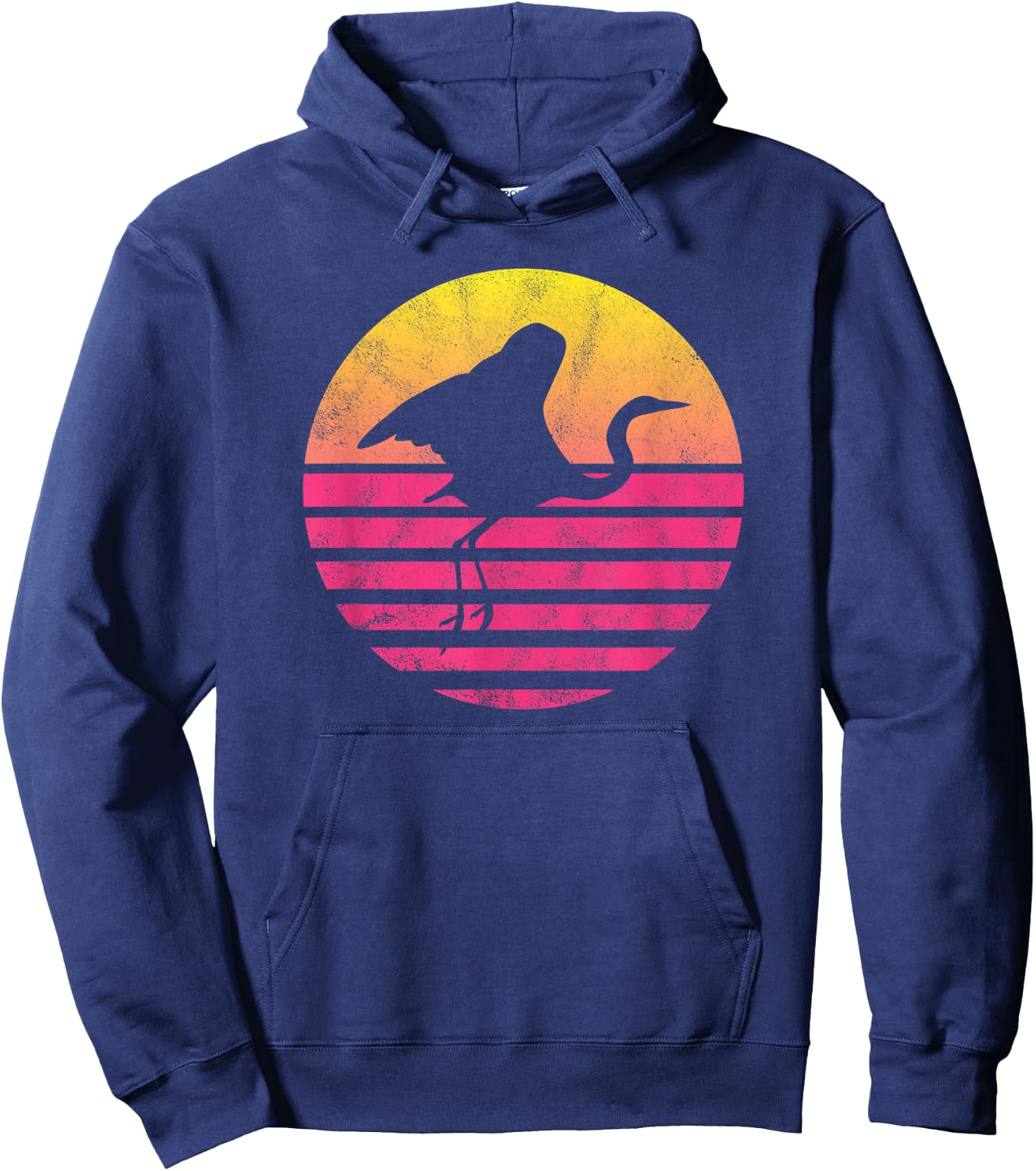 Classic Crane Bird Gift Hoodie - Hoodie | Navy