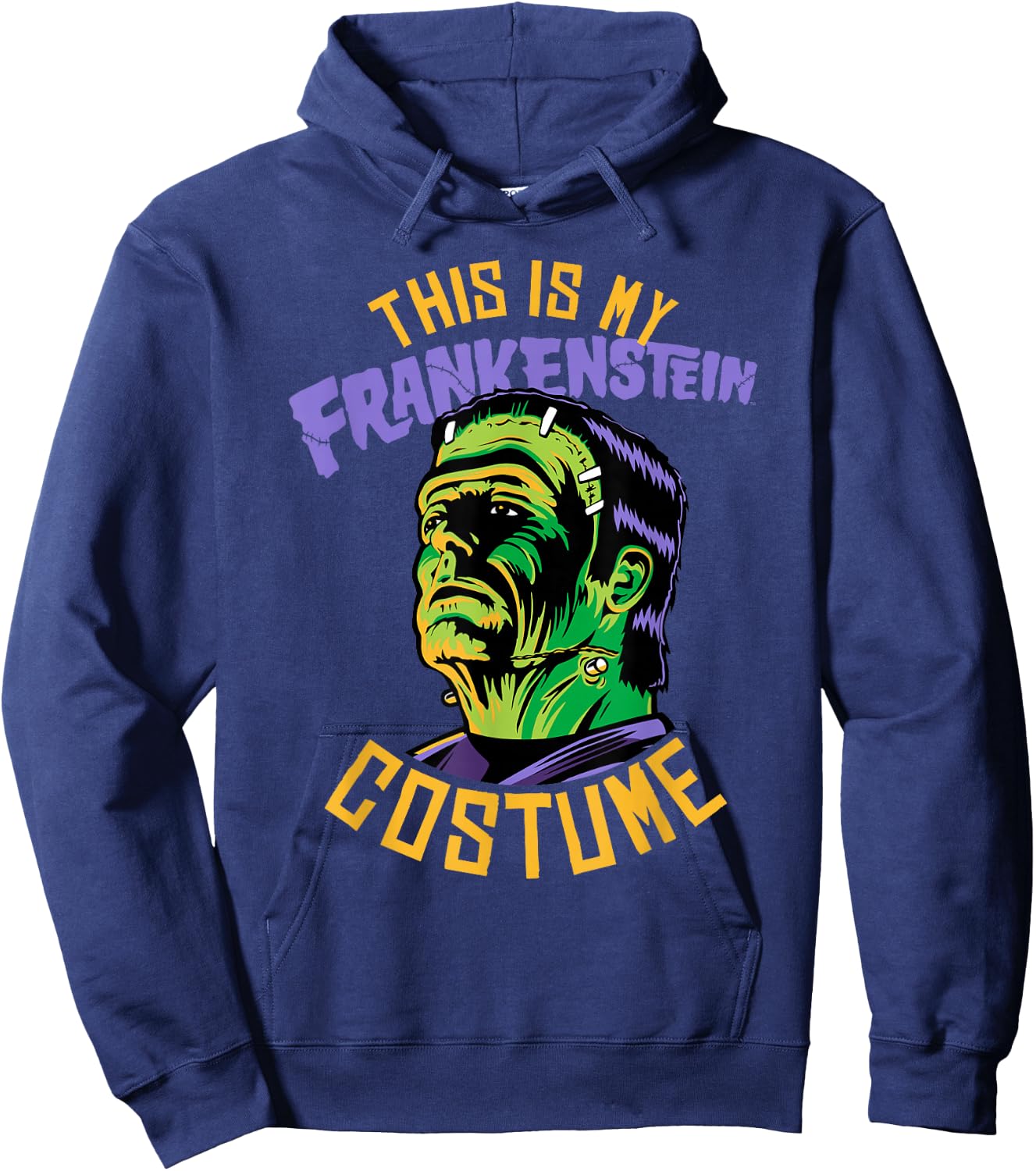 Universal Monsters This Is My Frankenstein Costume Halloween Hoodie - Hoodie | Navy