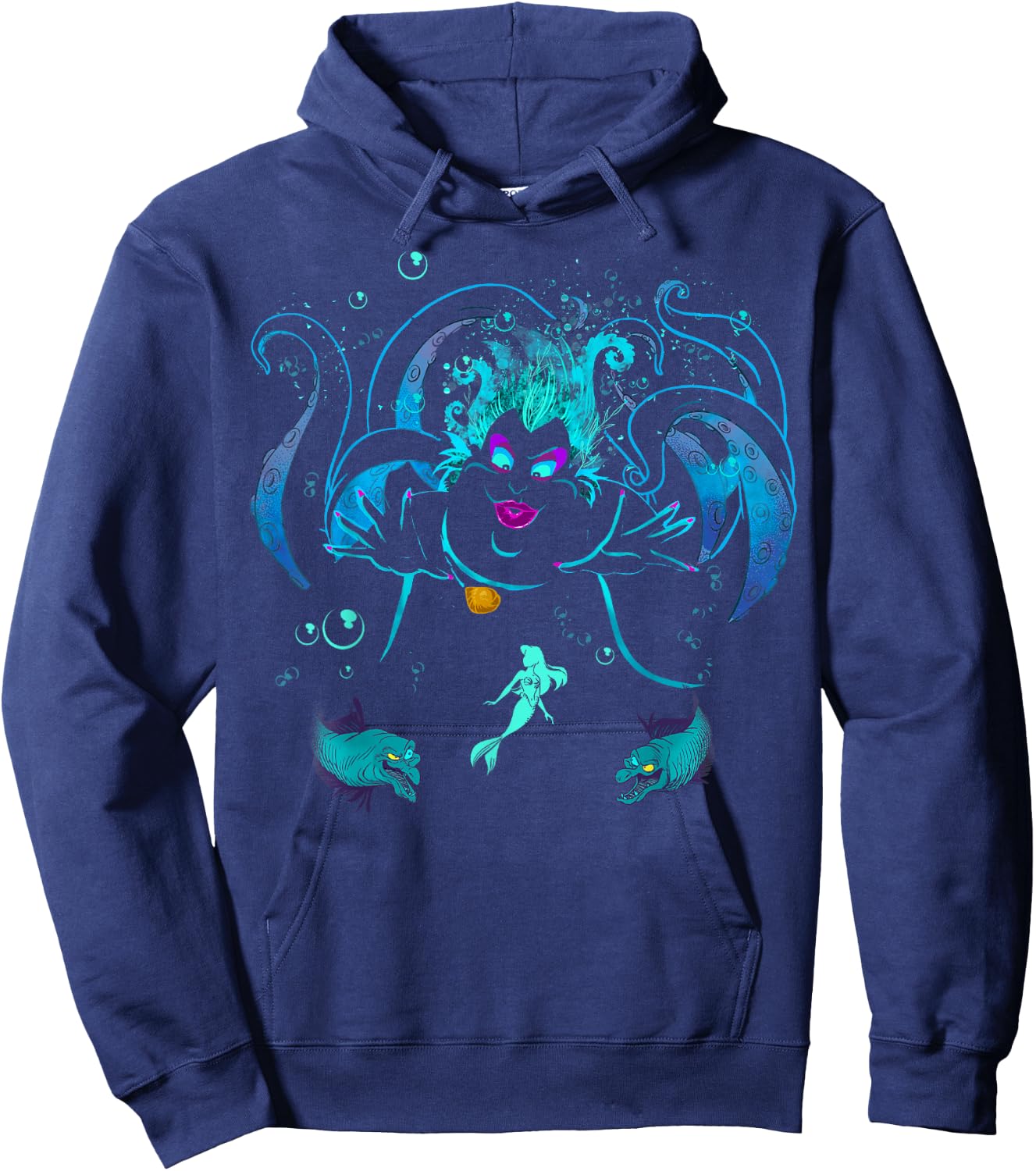 Disney The Little Mermaid Ursula Flotsam and Jetsam Small Hoodie - Hoodie | Navy