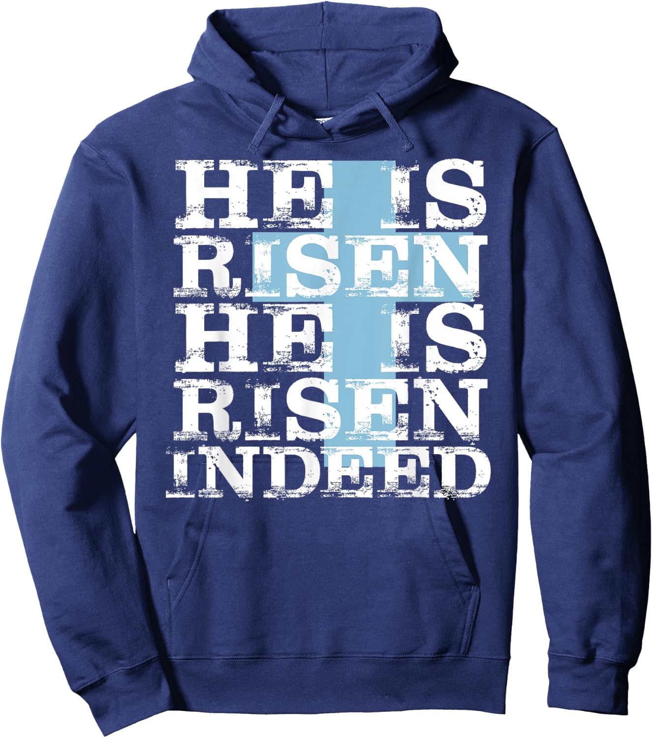 He is Risen Indeed Shirt Cute Easter Resurrection Sunday Hoodie - Hoodie | Navy