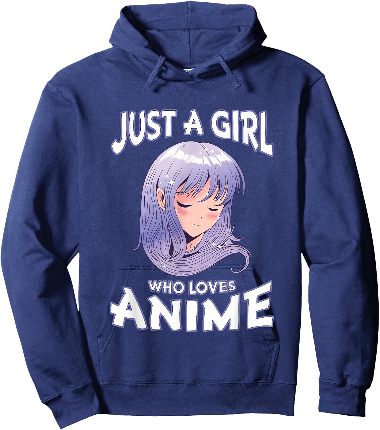 Just A Girl Who Loves Anime Gifts for Teen Girls Anime Merch Small Hoodie - Hoodie | Navy