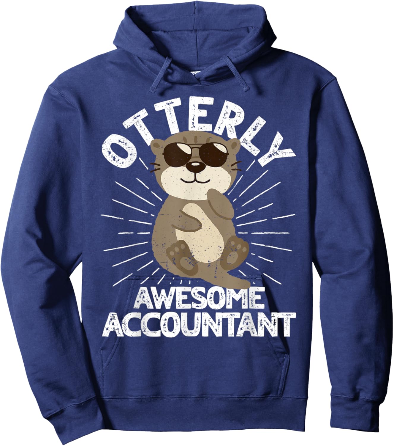 Otterly Awesome Accountant Otter Funny Accounting CPA Hoodie - Hoodie | Navy