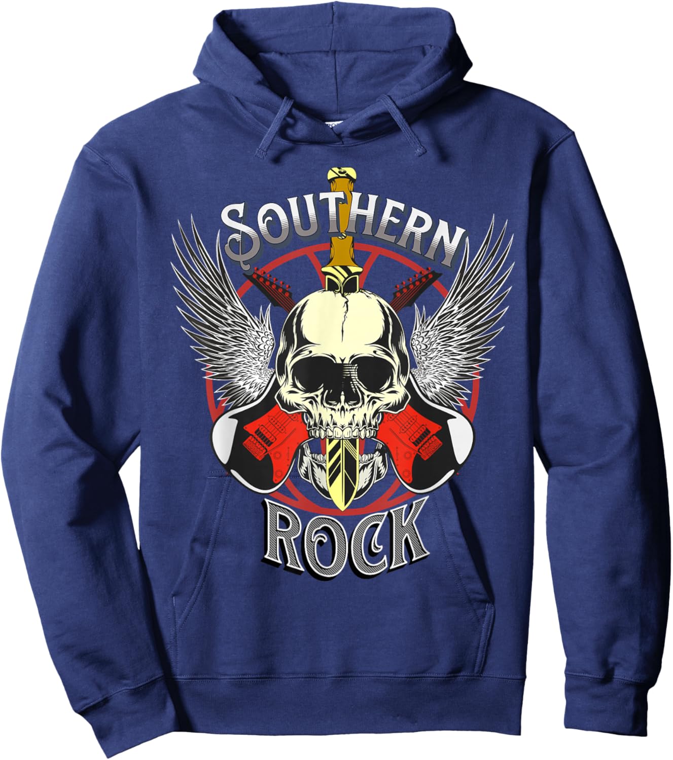 Southern Rock Classic Rock & Roll USA South Music Bands Hoodie - Hoodie | Navy