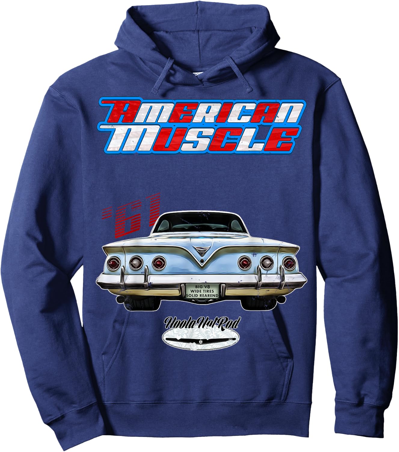 1961,61Hot Rod,Impala,Biscayne,Del Ray,DelRay,Muscle Car,USA Hoodie - Hoodie | Navy