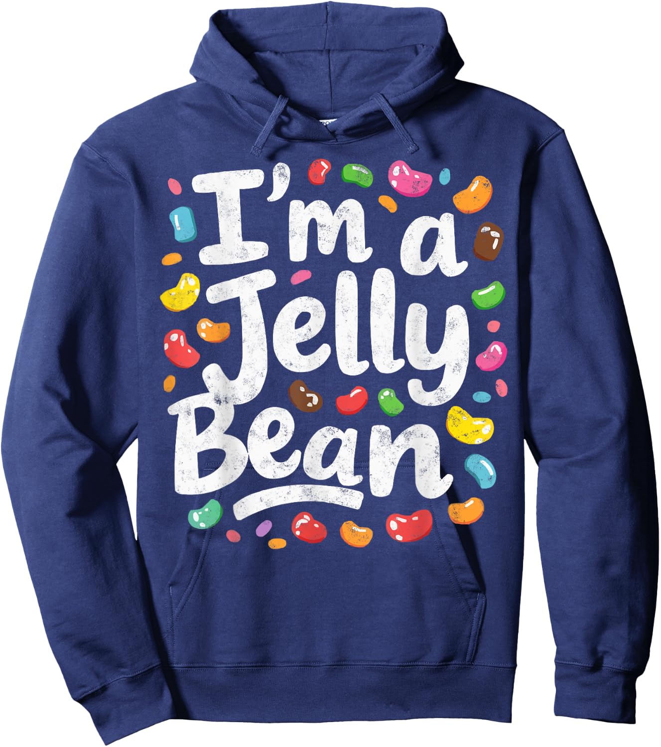 Pretend I'm a Jelly Bean Last Minute Halloween Costume Hoodie - Hoodie | Navy
