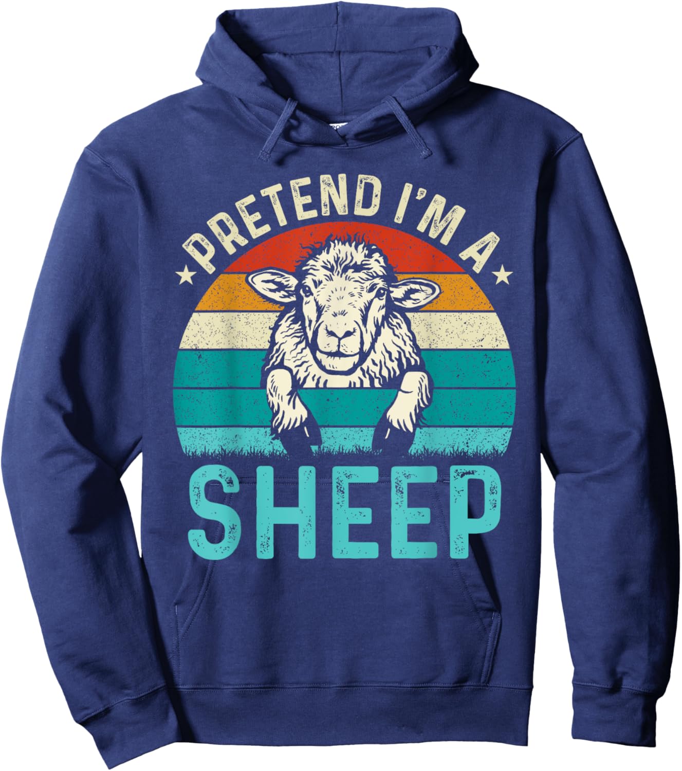 Pretend I'm A Sheep Hoodie - Hoodie | Navy