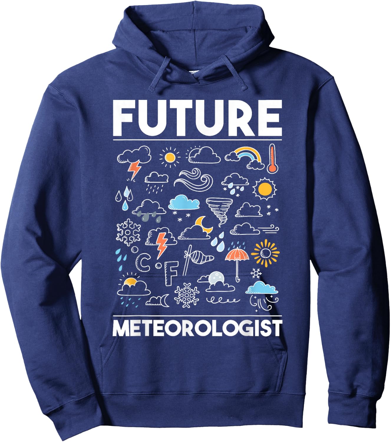 Future Meteorologist - Meteorology Weather Forecast Clouds Hoodie - Hoodie | Navy