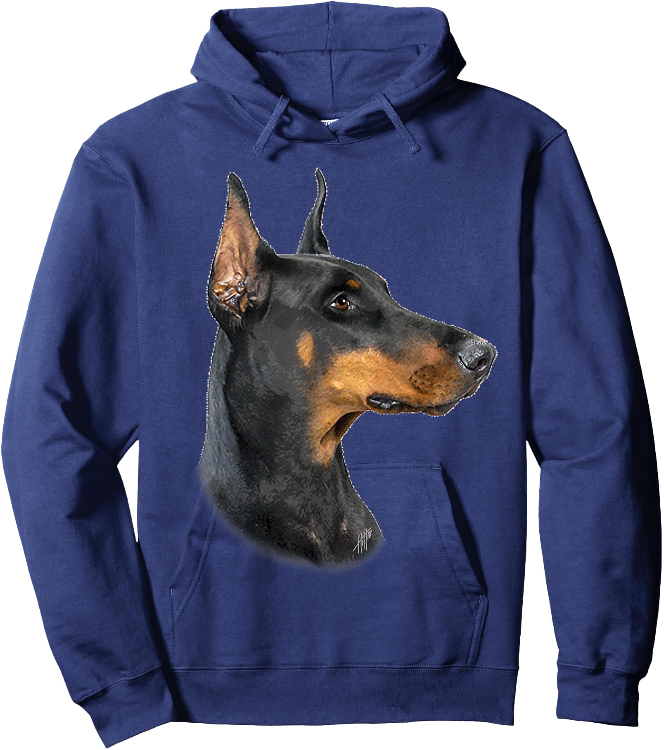 Doberman Pincher Dog Dobermann Hoodie - Hoodie | Navy