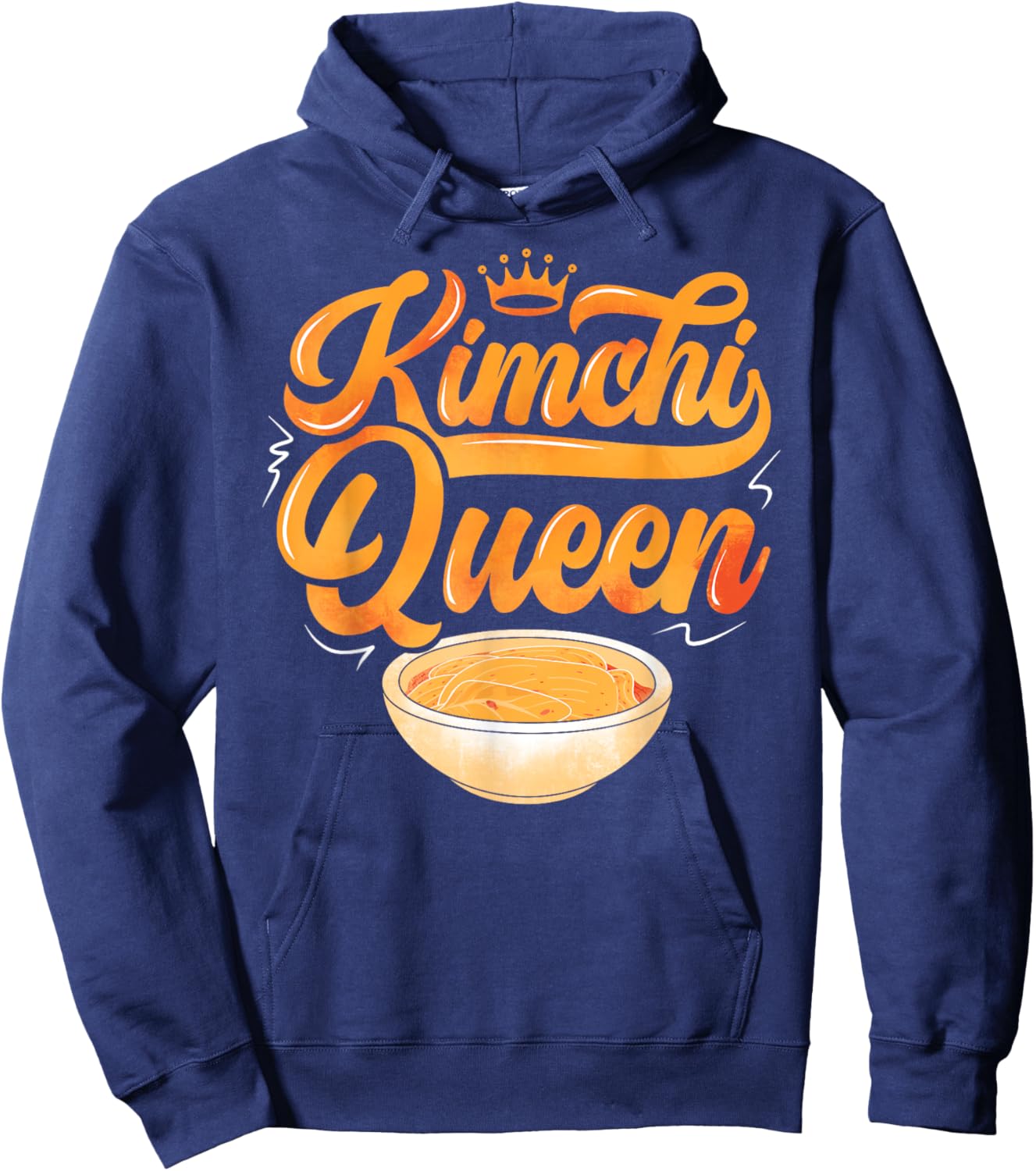 Kimchi korean cuisine kimchi queen korean food Hoodie - Hoodie | Navy