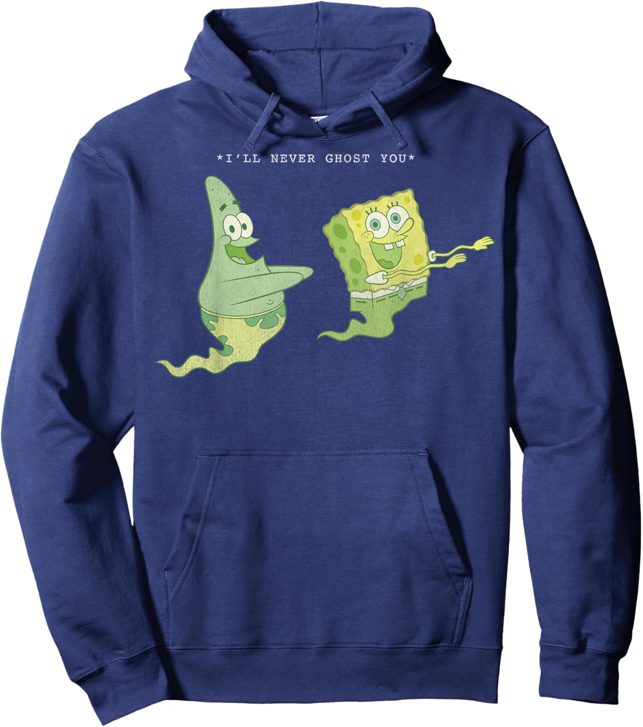 SpongeBob SquarePants Patrick Star I'll Never Ghost You Hoodie - Hoodie | Navy