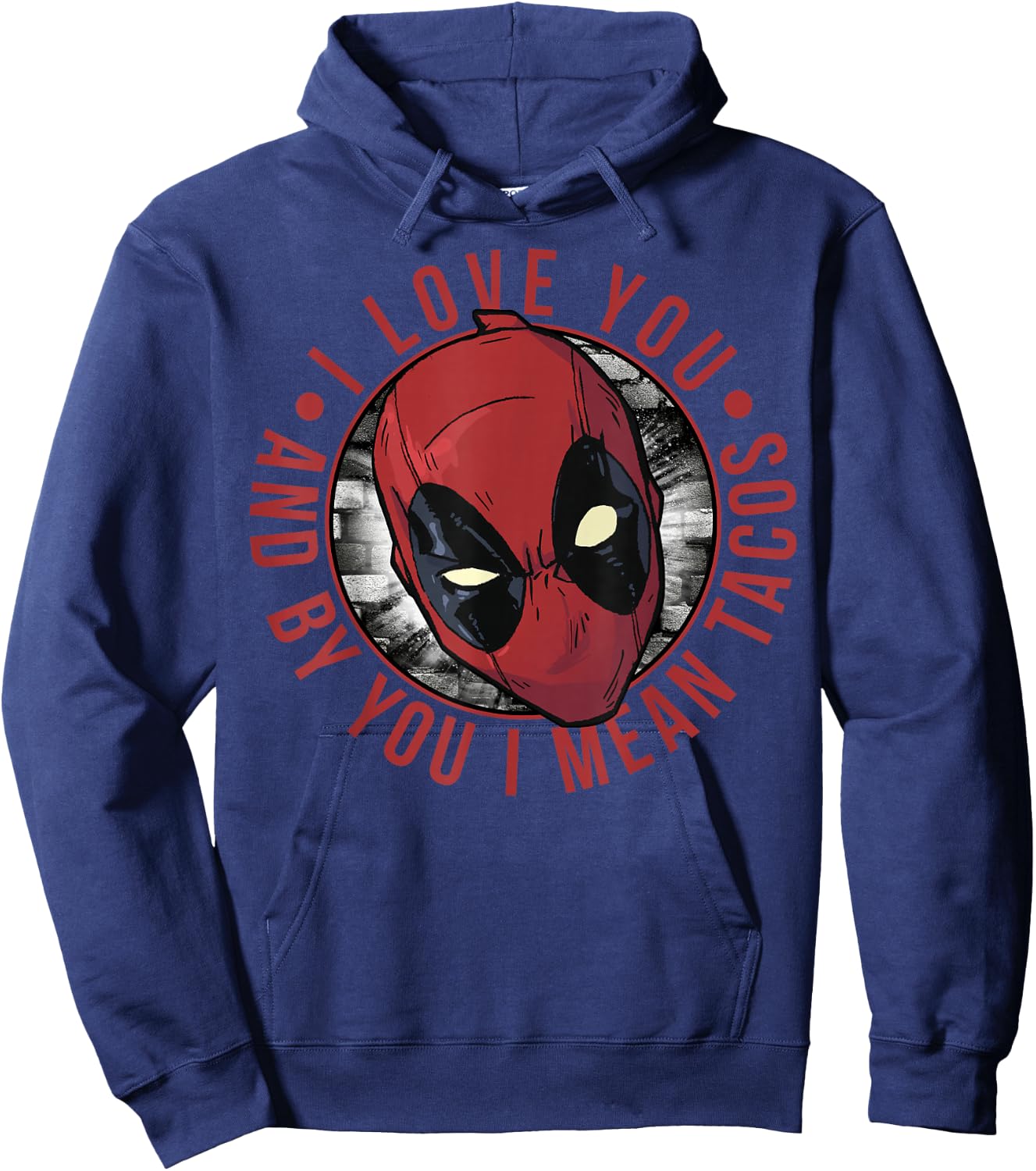 Marvel Deadpool I Love Tacos Hoodie - Hoodie | Navy