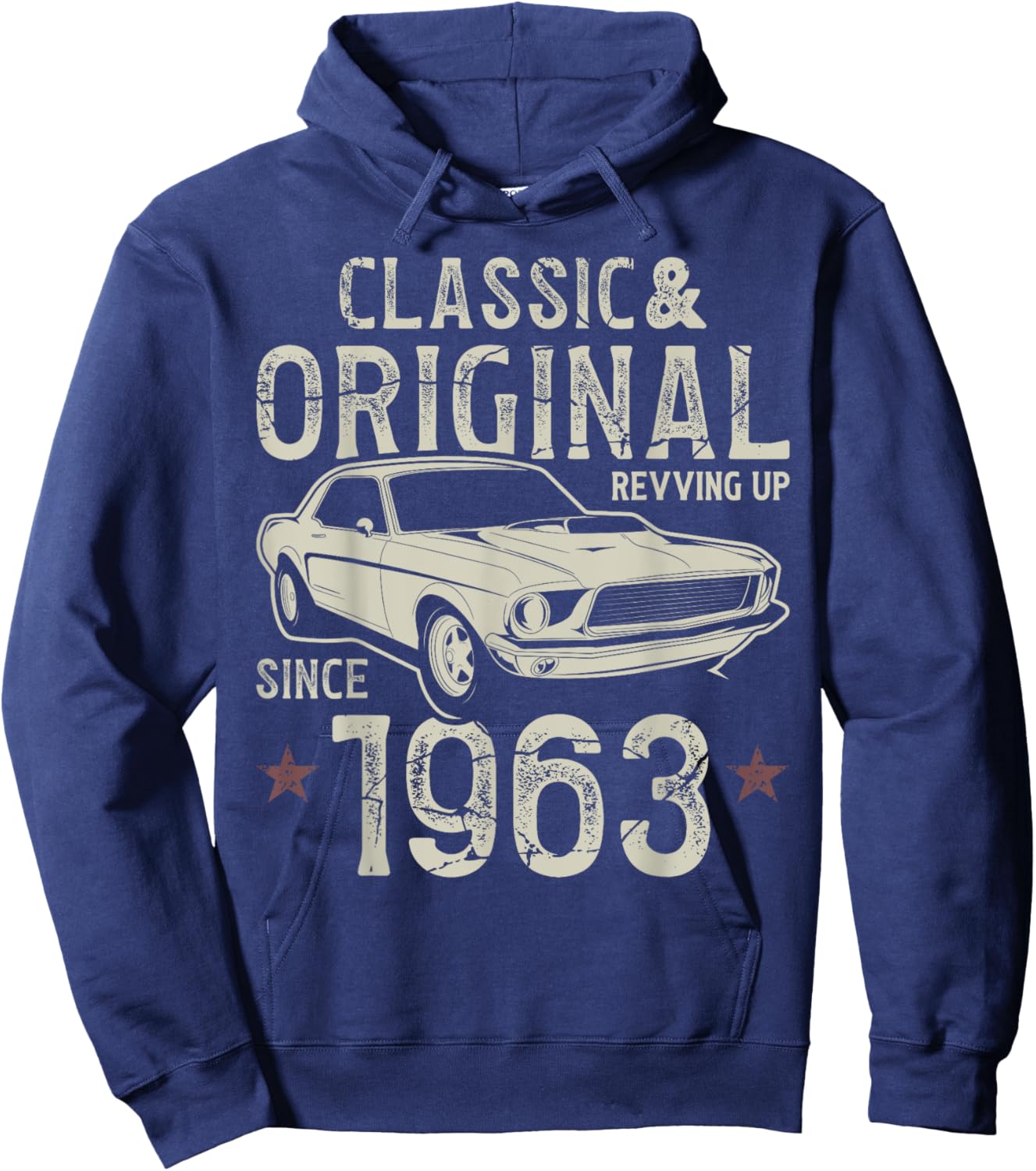 62nd Birthday 1963 Classic Car Hoodie - Hoodie | Navy