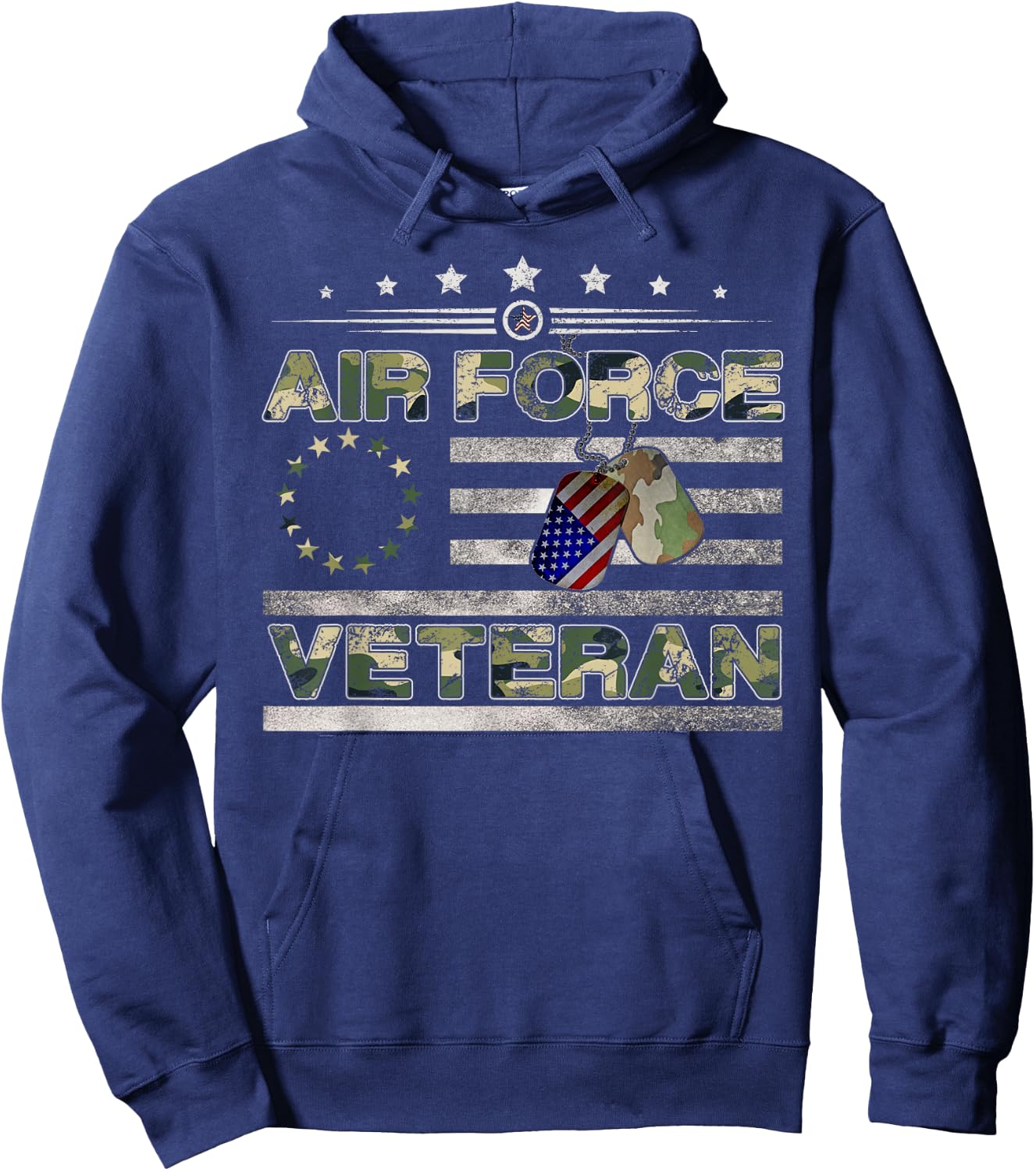 Us Air Force Veteran Shirt American Betsy Ross Camo Flag Hoodie - Hoodie | Navy