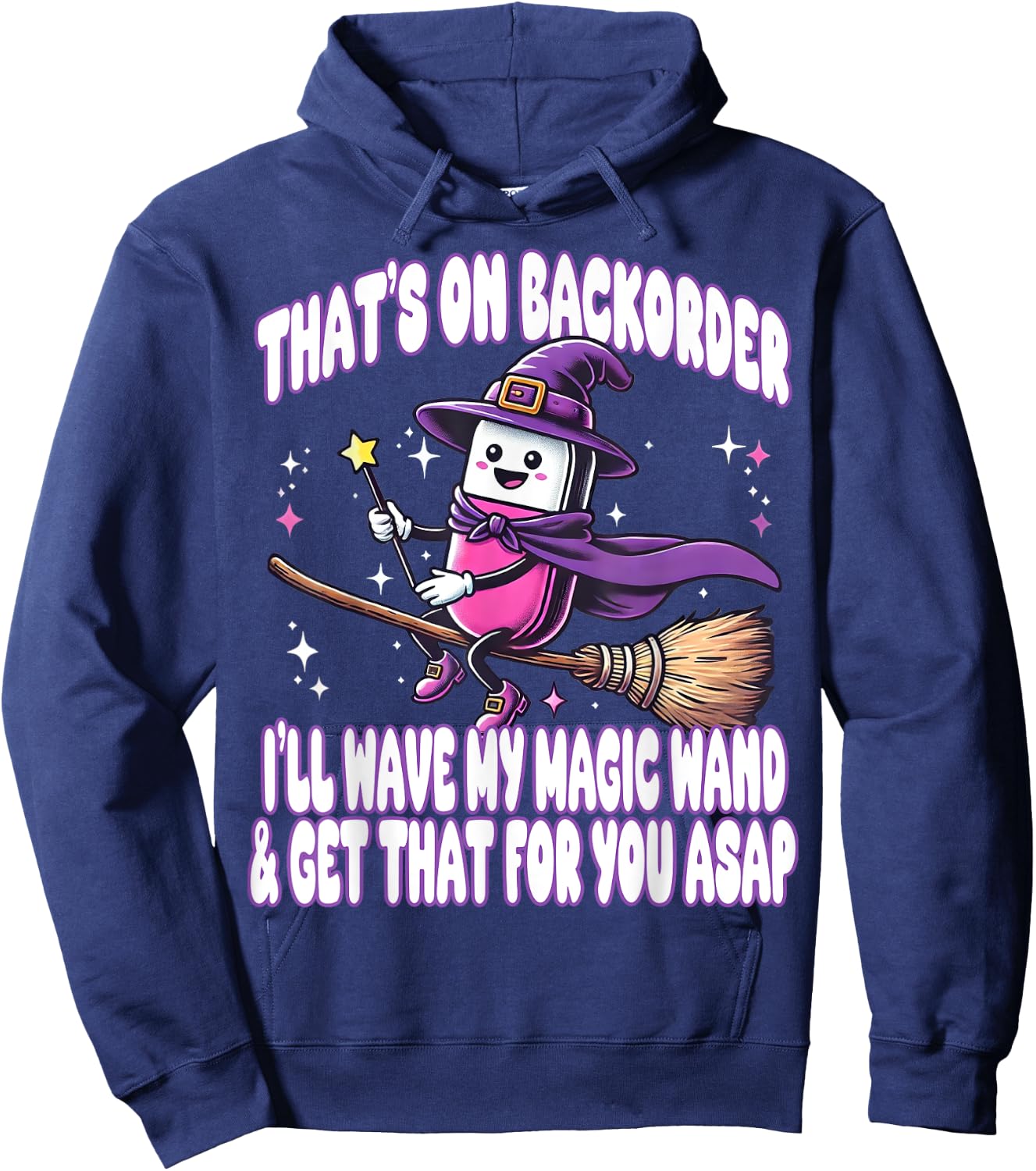 Pharmacy Halloween Pharmacist Tech Technician PharmD Funny Hoodie - Hoodie | Navy