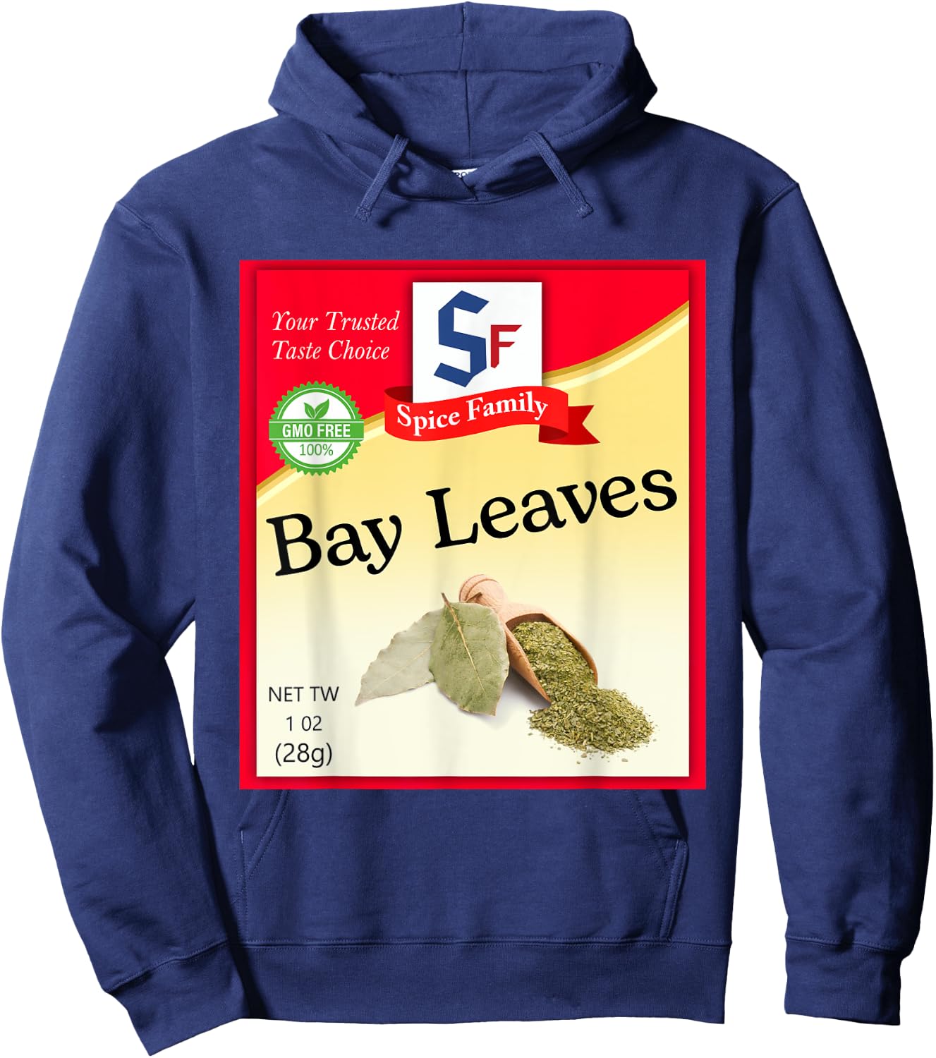 Bay Leaves Condiment Costume Holiday Spice Costumes Hoodie - Hoodie | Navy