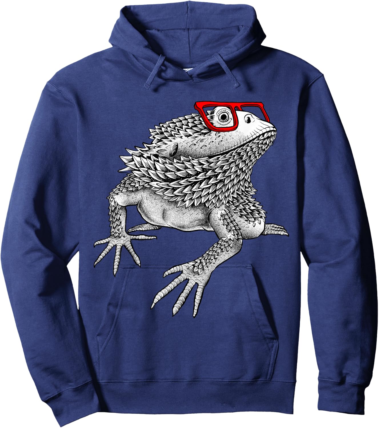 Cool Bearded Dragon Women Reptile Lover Lizard Nerdy Small Hoodie - Hoodie | Navy