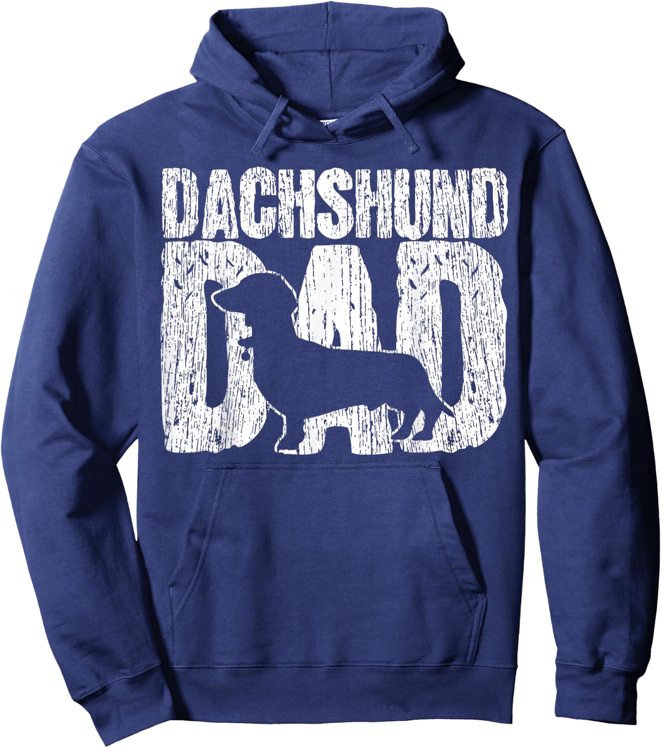 Dachshund, Father Viennese Father's Day Vintage Gift Hoodie - Hoodie | Navy
