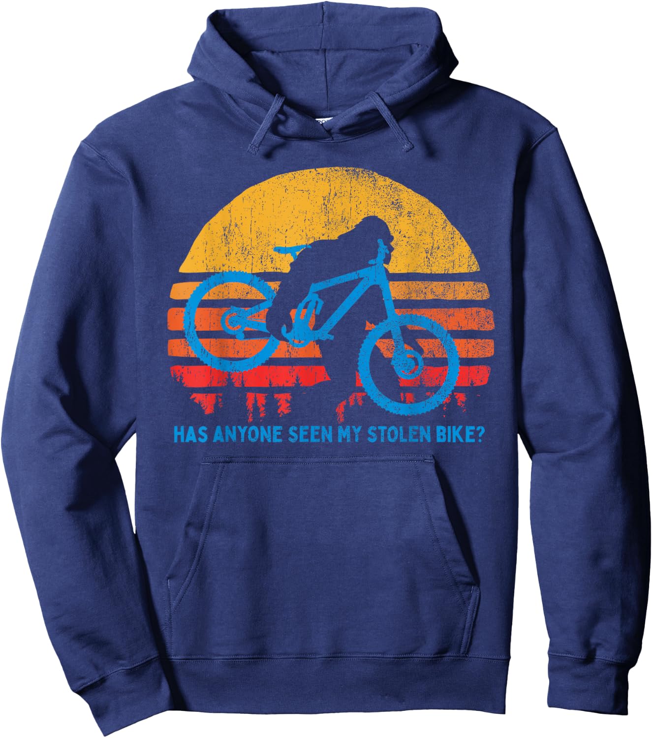 Bigfoot - Stolen Bike MTB Graphic Hoodie - Hoodie | Navy