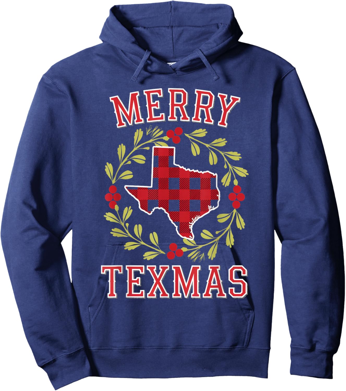 Funny Merry Texmas Texas State Family Christmas Xmas Pajama Hoodie - Hoodie | Navy