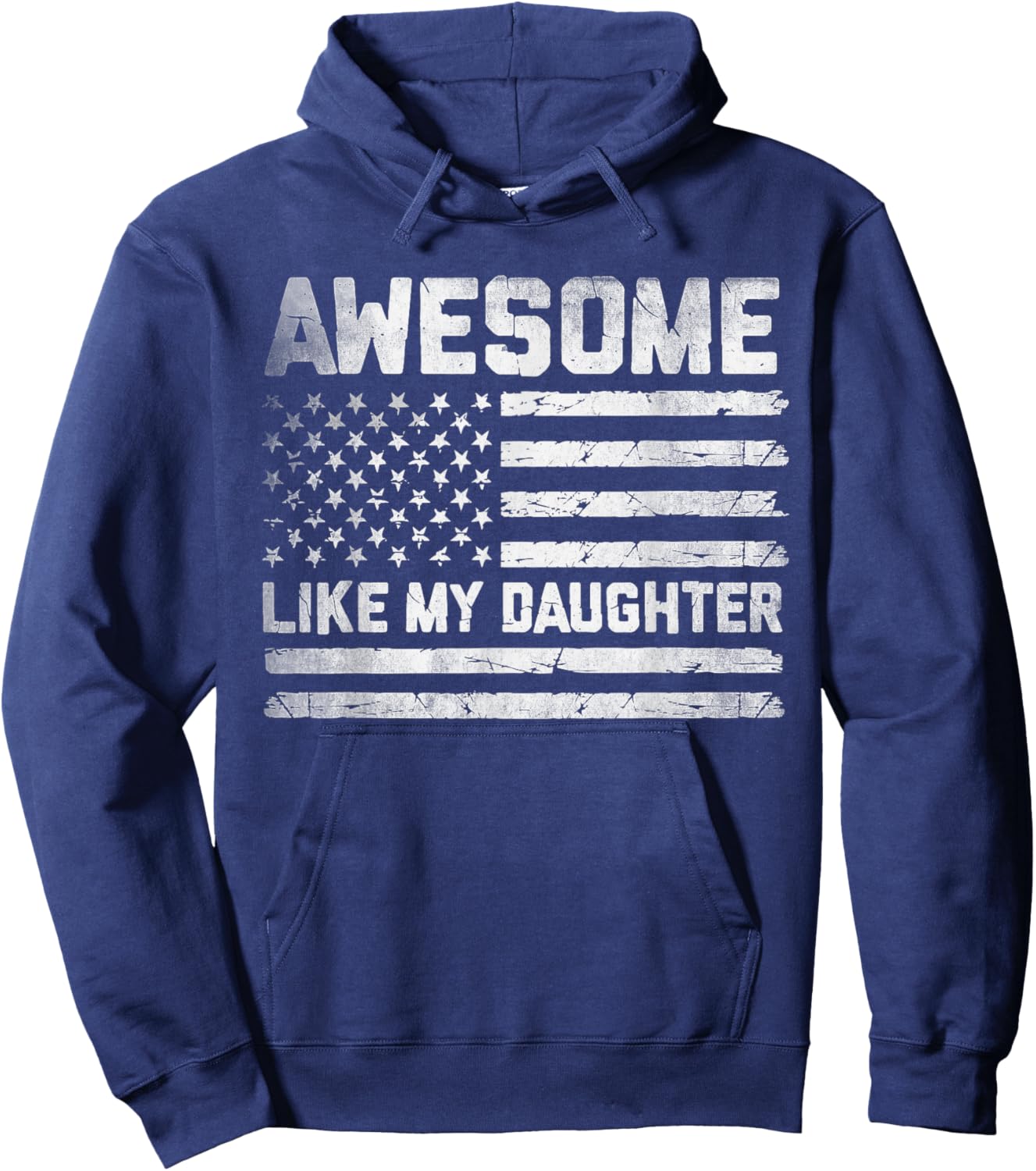 Awesome Like My Daughter Father's Day Funny Dad and Daughter Hoodie - Hoodie | Navy