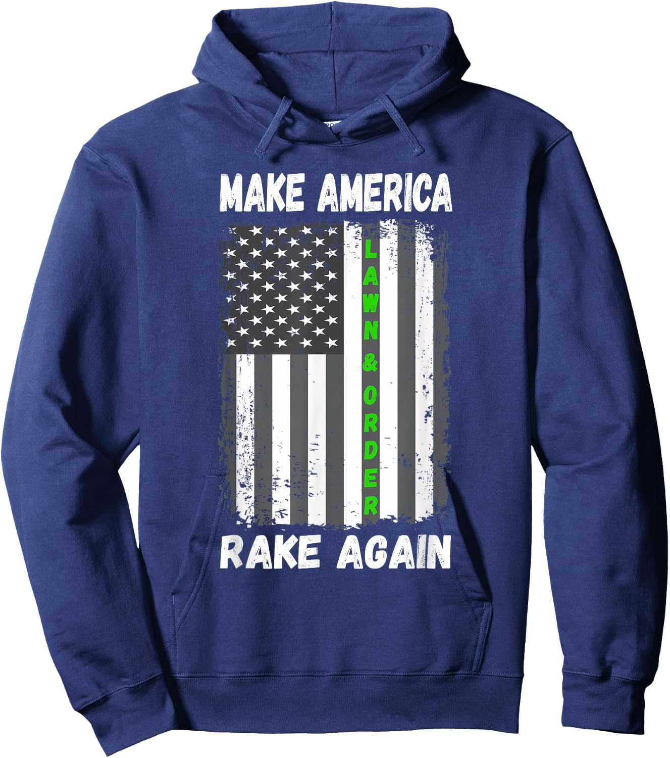Vintage Make America Rake Again Hoodie - Hoodie | Navy