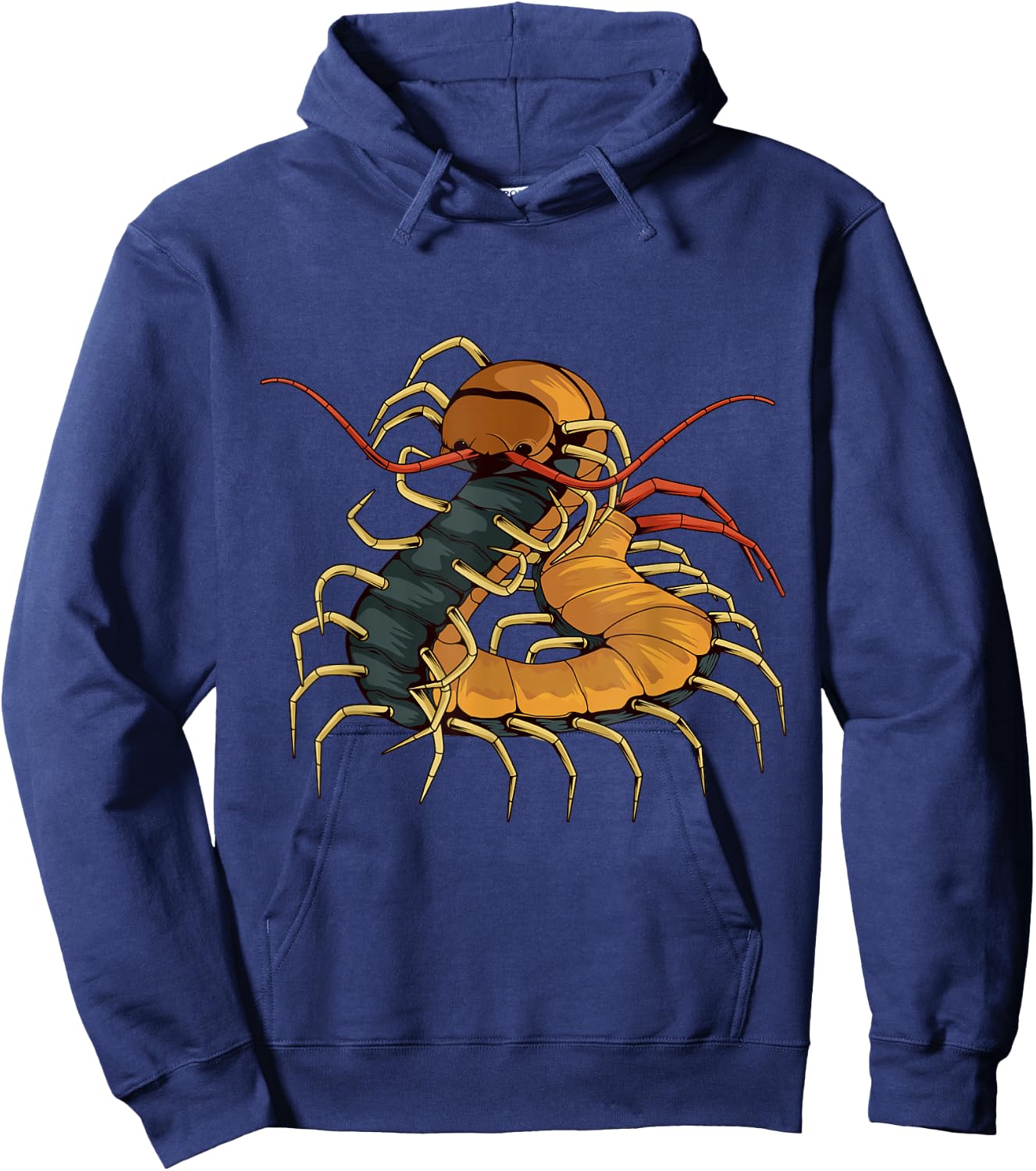 Centipede Art Design Illustration Insect Centipede Hoodie - Hoodie | Navy
