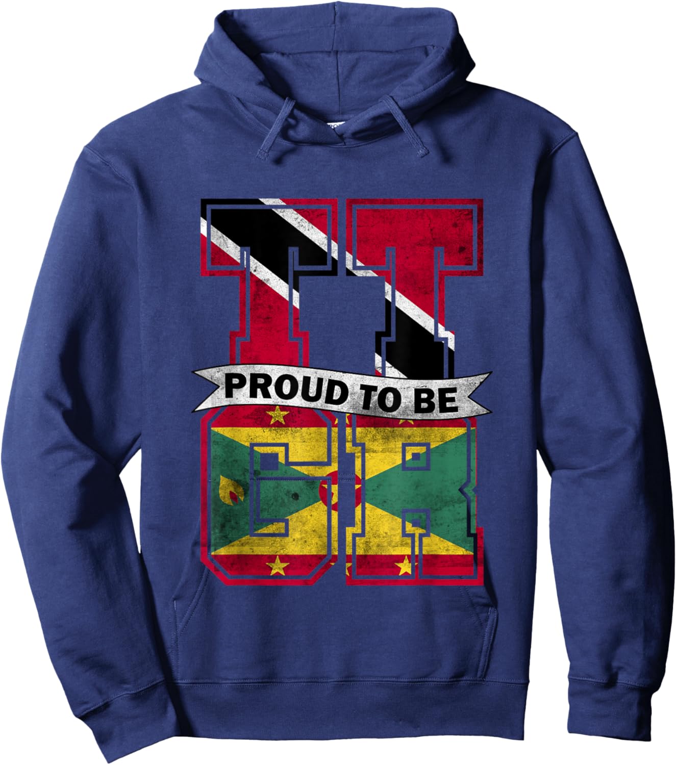 Trinidad and Grenada Mix Half Trinidadian half Grenadian Hoodie - Hoodie | Navy
