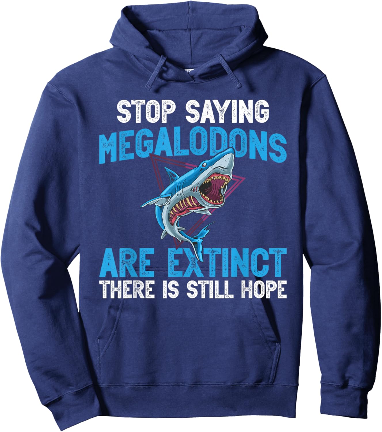 Megalodon Accessories for Shark Lover Teeth Megalodon Hoodie - Hoodie | Navy