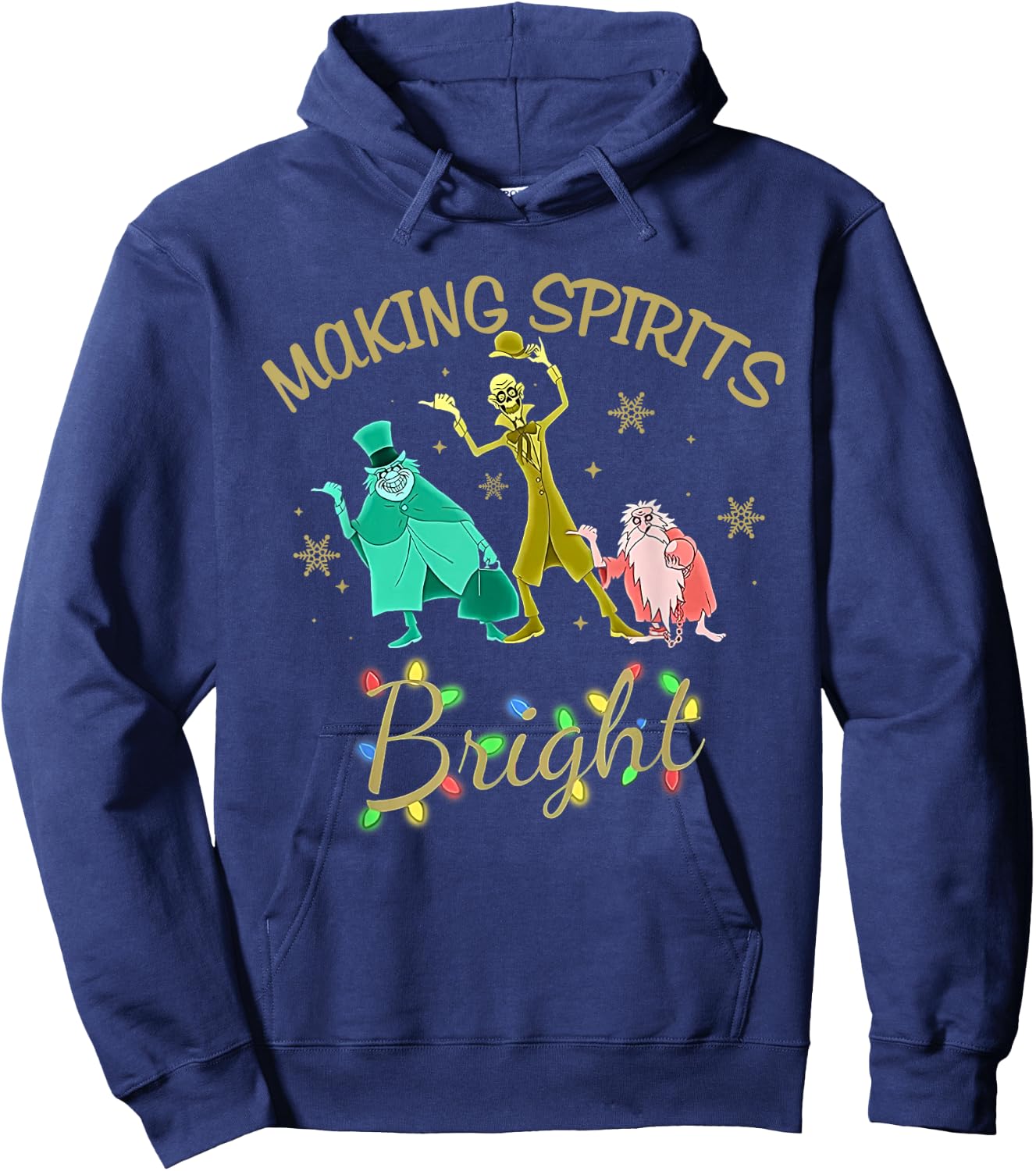 Making Spirits Bright Christmas Shirt Hoodie - Hoodie | Navy