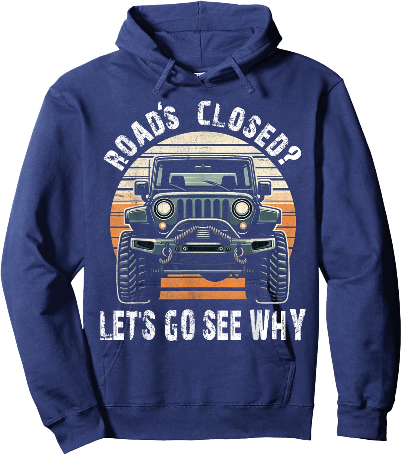 Offroad Racing Dad SxS 4X4 Off-Roading SUV UTV Car Lovers Hoodie - Hoodie | Navy