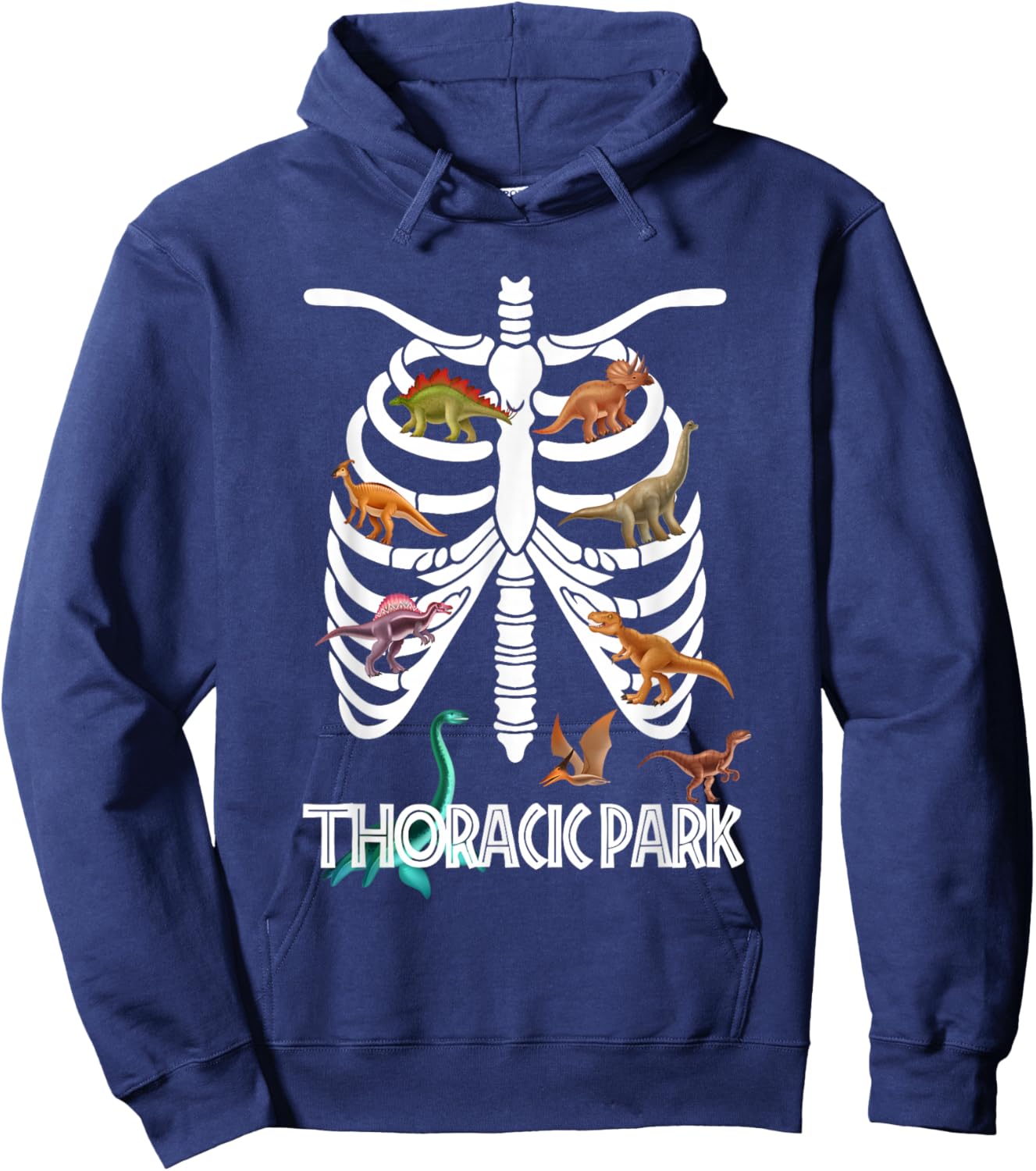Thoracic Park for Registered Nurses, Nurses, Medic Dinosaurs Hoodie - Hoodie | Navy