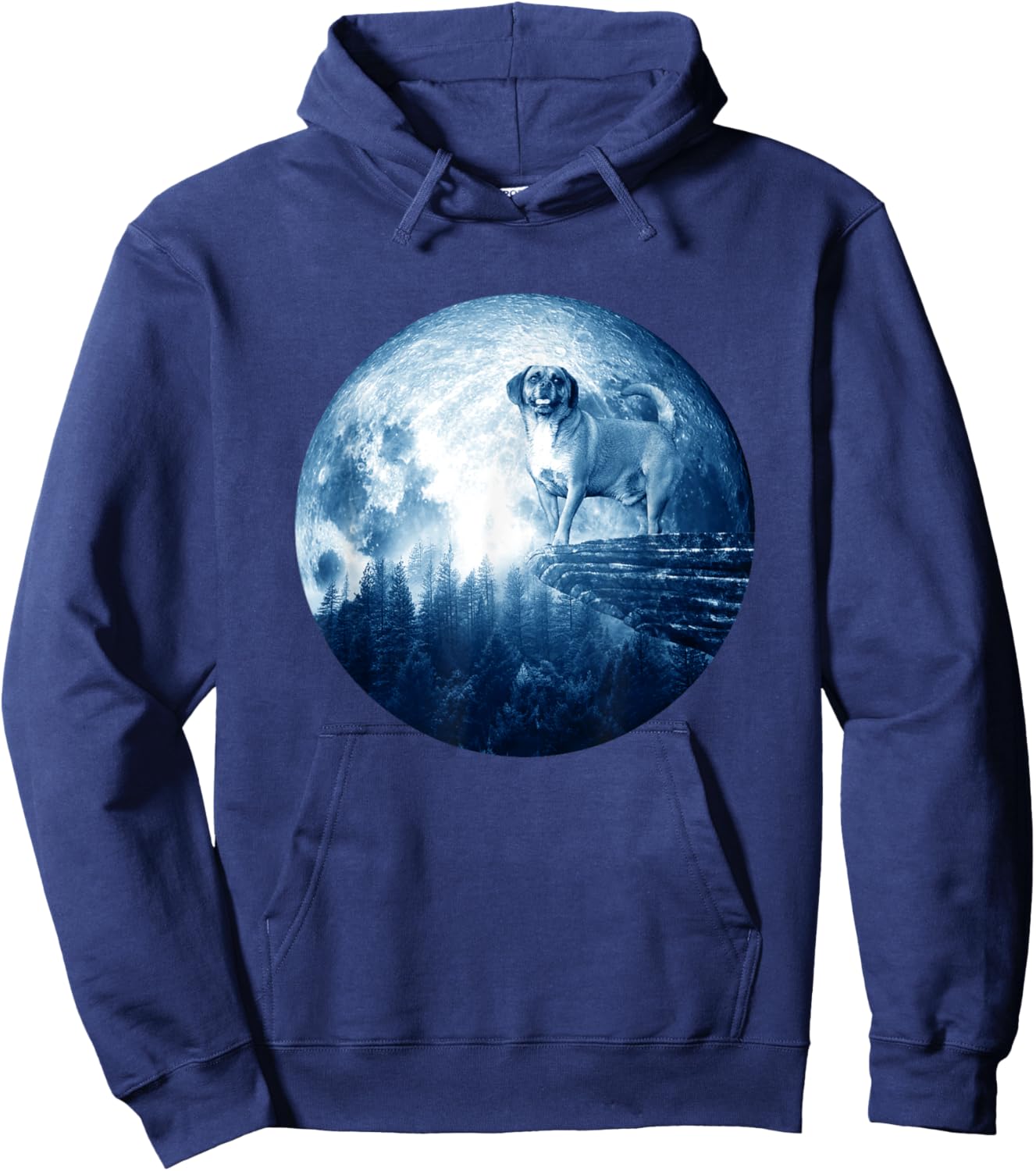 Puggle Dog Moon Dog Mom Dad Women Men Dog Lovers Hoodie - Hoodie | Navy