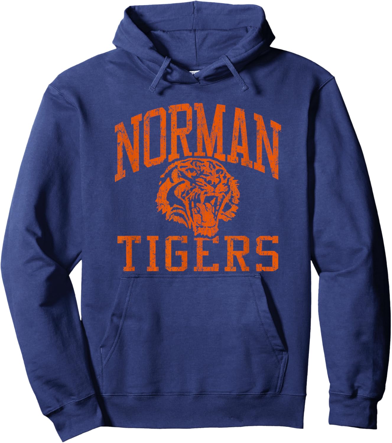 Norman Tigers Vintage Hoodie - Hoodie | Navy