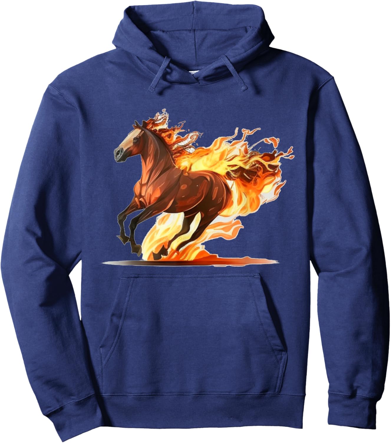 Love Fire Horse for running Horse Lovers Hoodie - Hoodie | Navy
