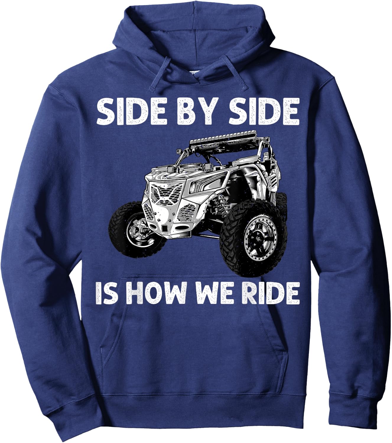 Funny SxS Design Women Offroading UTV Side By Side Hoodie - Hoodie | Navy