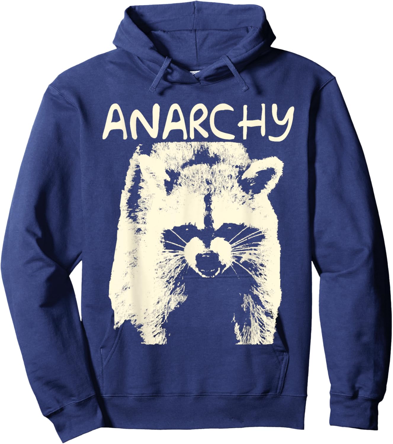 In A Situation Trash Raccoon Animals Anarchy Hoodie - Hoodie | Navy