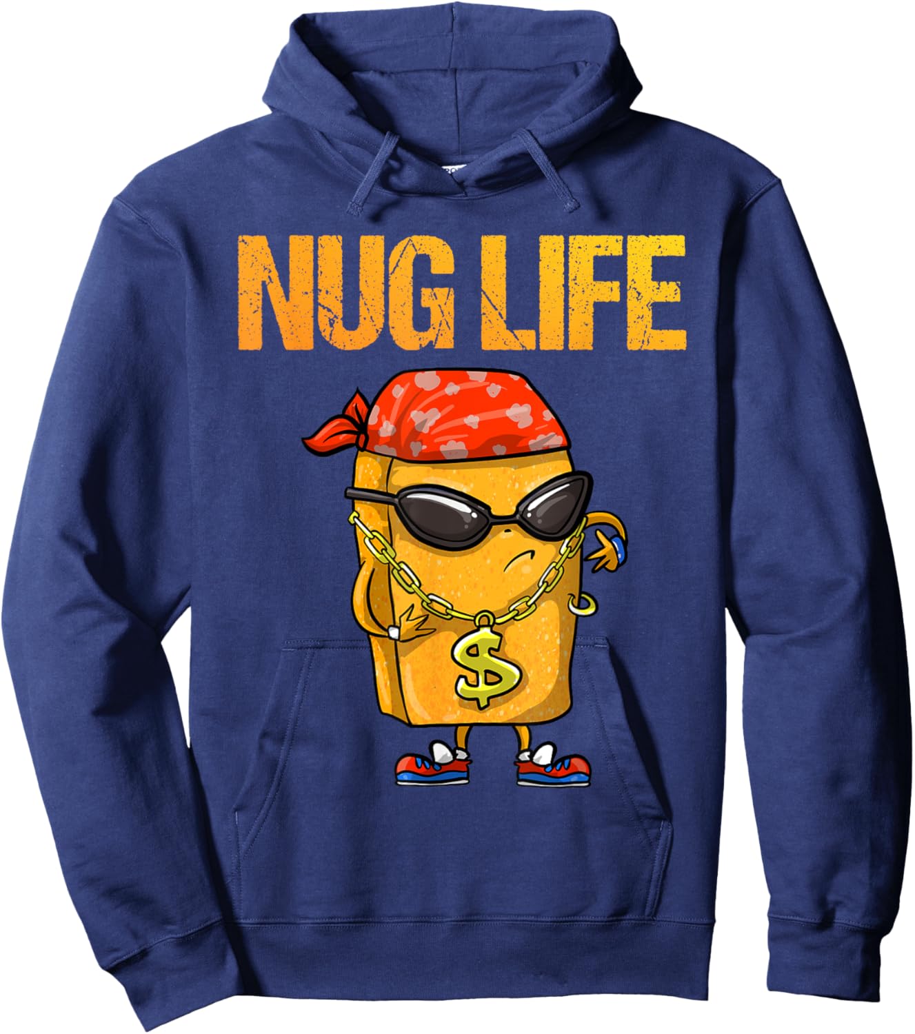 Cool Chicken Nugget Art For Boys Kids Chicken Nugget Lover Hoodie - Hoodie | Navy