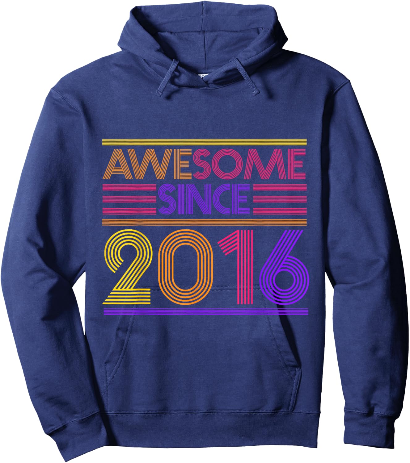 6th Birthday Gifts Boys Girls - Awesome Since 2016 Hoodie - Hoodie | Navy