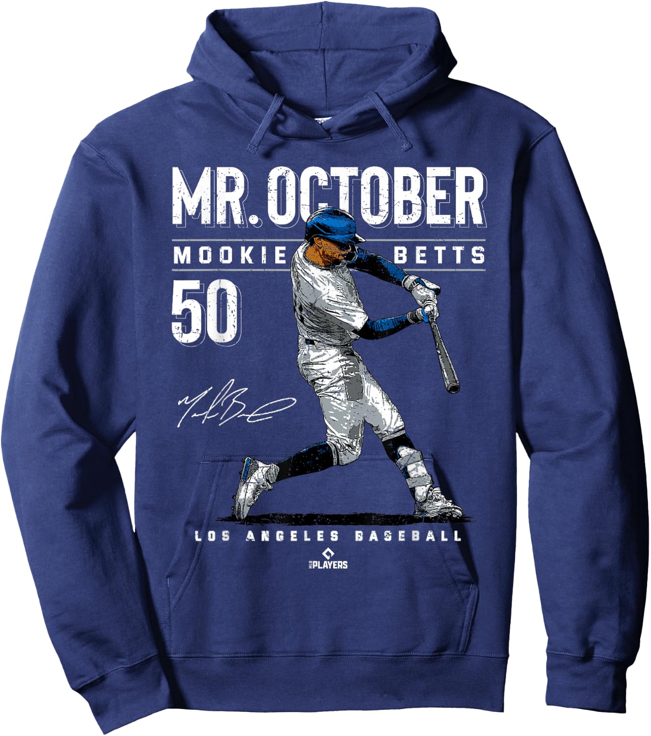 Mr. October Mookie Betts Los Angeles Baseball MLBPA Hoodie - Hoodie | Navy