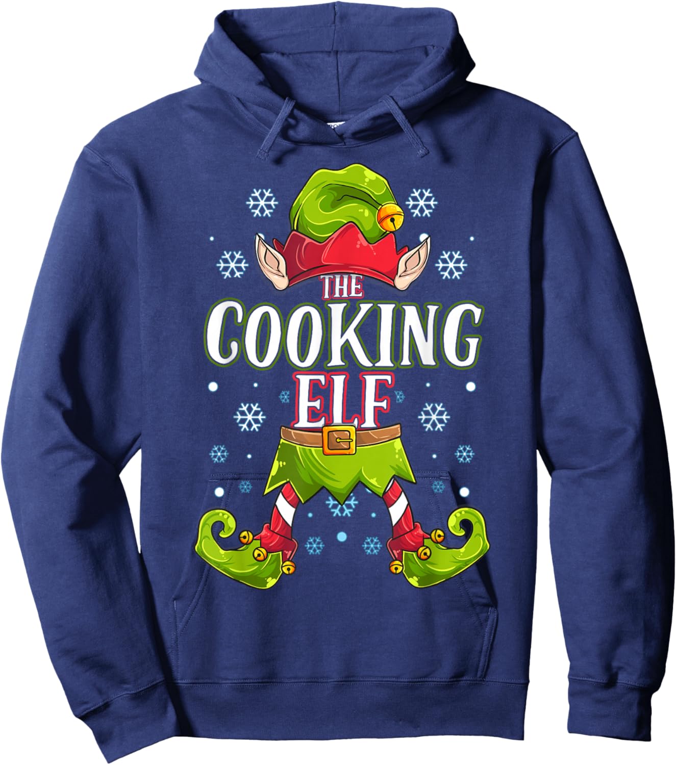 Cooking Elf Matching Family Group Christmas Party Hoodie - Hoodie | Navy