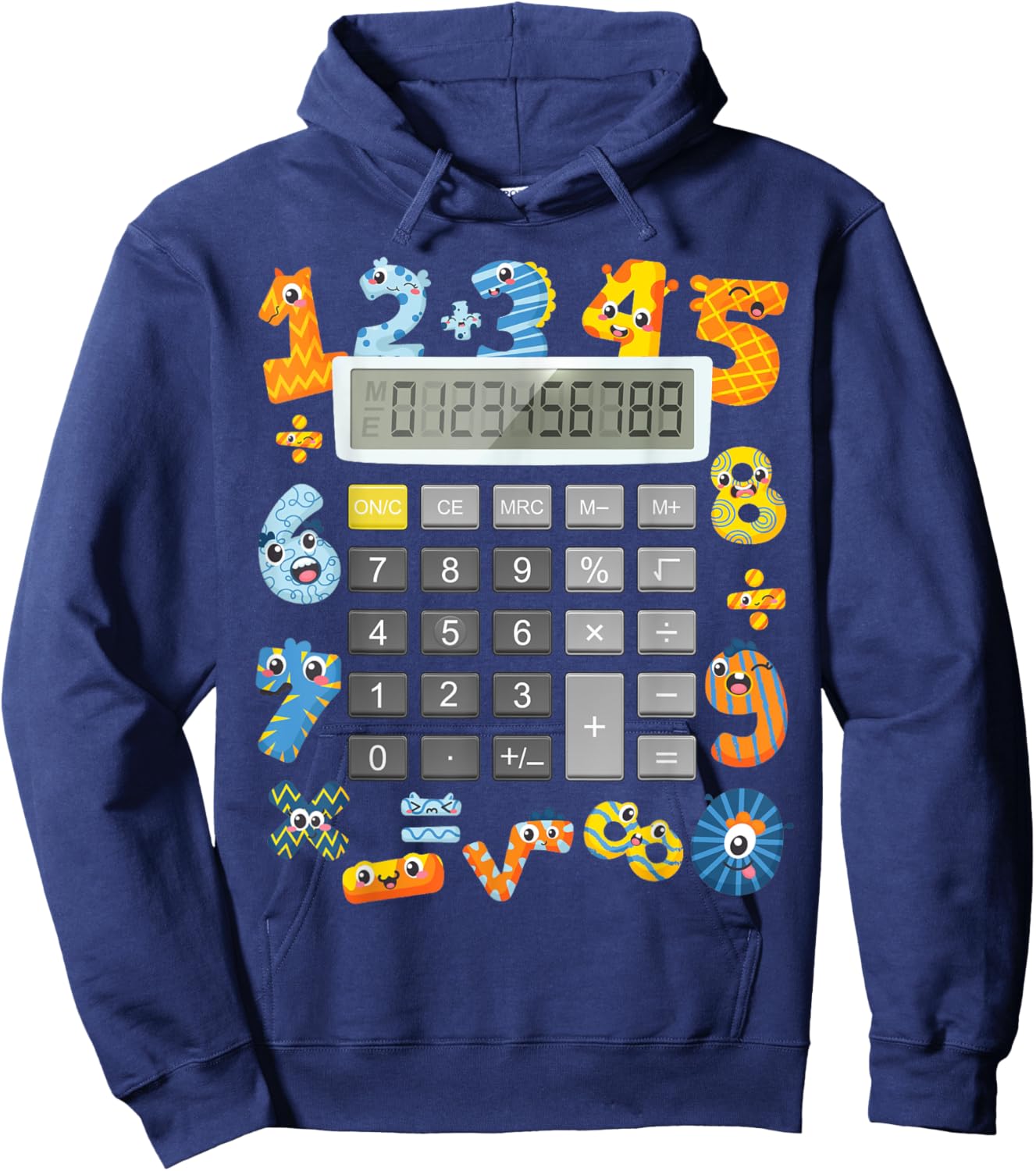 Calculator Costume Maths Idea For Kids & Calculator Hoodie - Hoodie | Navy