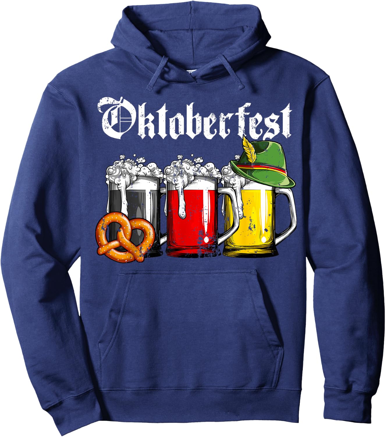 Oktoberfest Beer German Flag Clothing Men Women Drinking Mug Hoodie - Hoodie | Navy