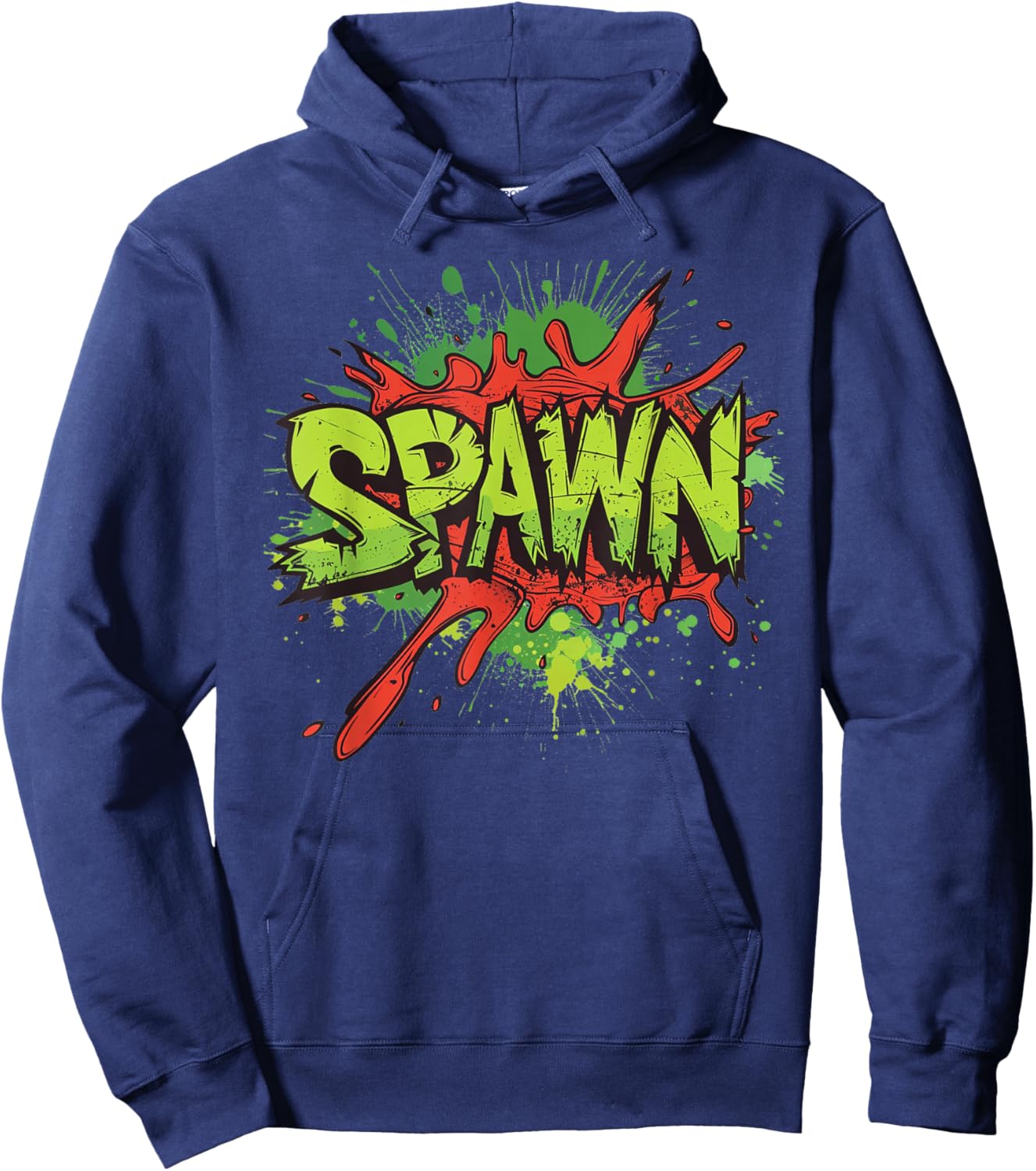 Vibrant Colors with cool Spawn Statement Costume Hoodie - Hoodie | Navy