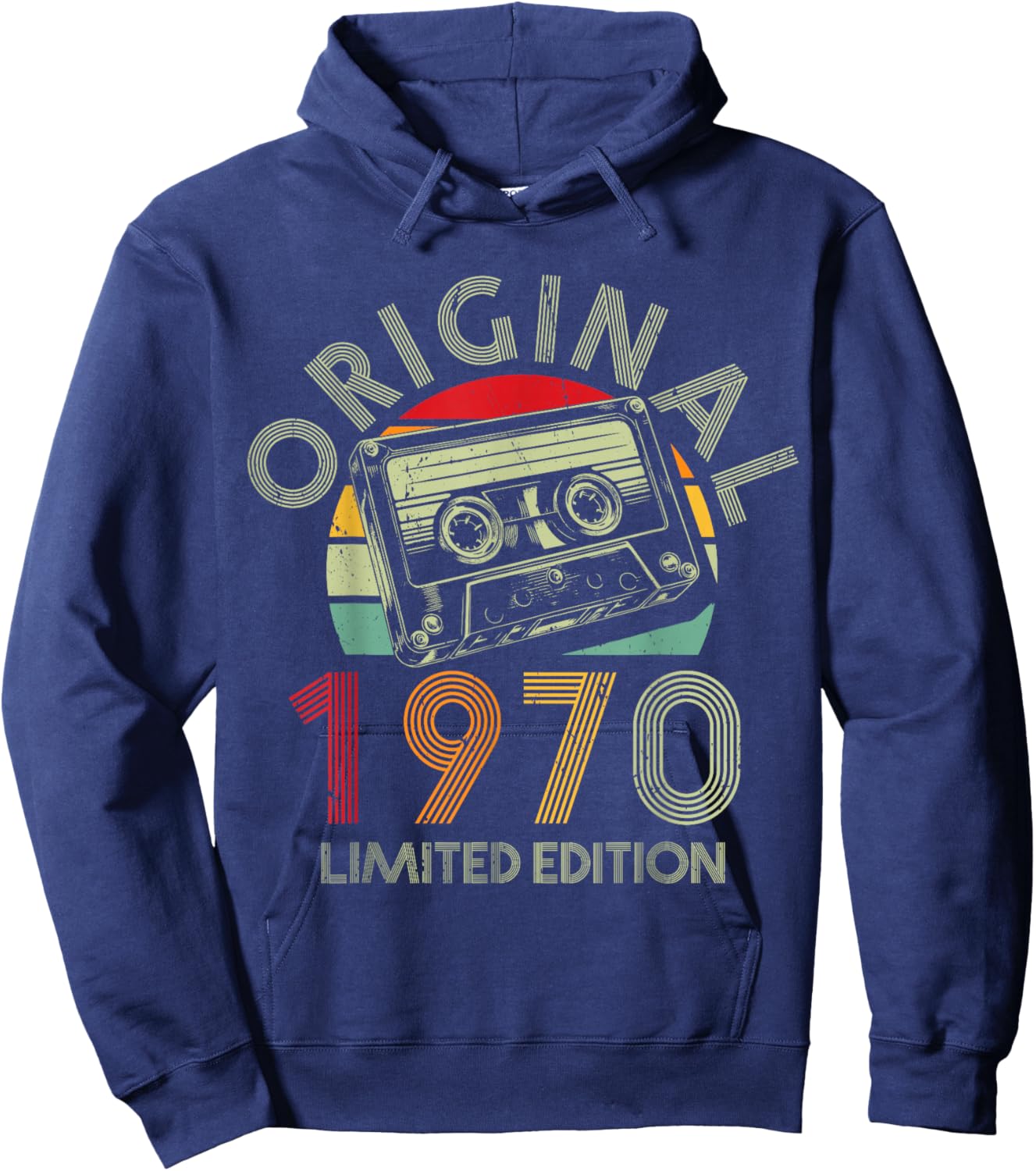 56.Geburtstag Original Männer Frauen Vintage Jahrgang 1970 Hoodie - Hoodie | Navy