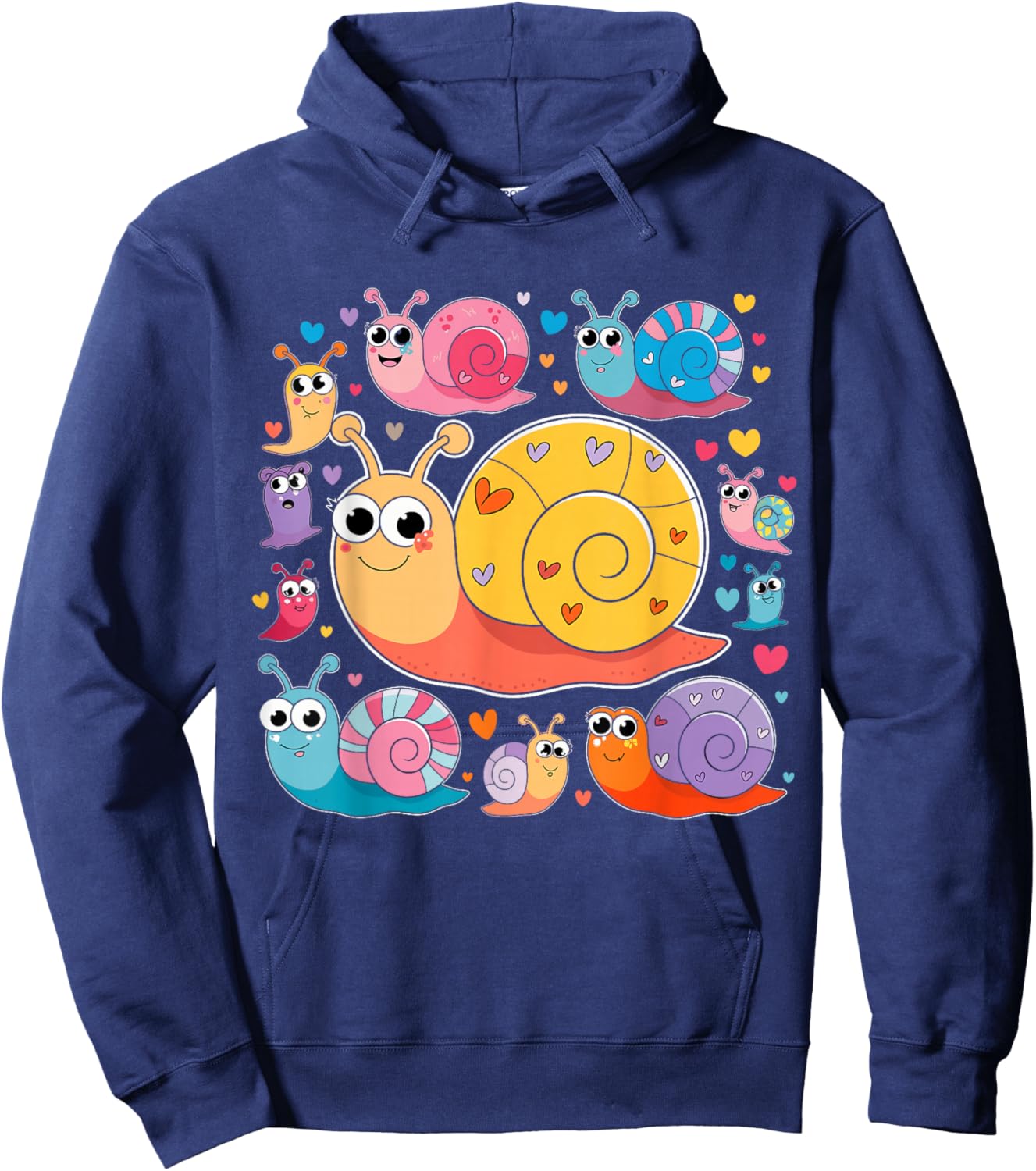 Schnecken Lustiges Kinder Outfit Tolle Idee Hoodie - Hoodie | Navy