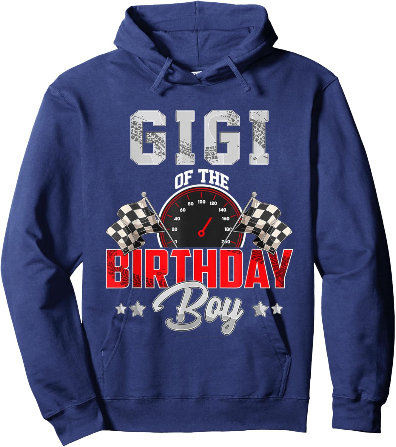 Gigi Of The Birthday Boy Race Car Racing Car Driver Hoodie - Hoodie | Navy