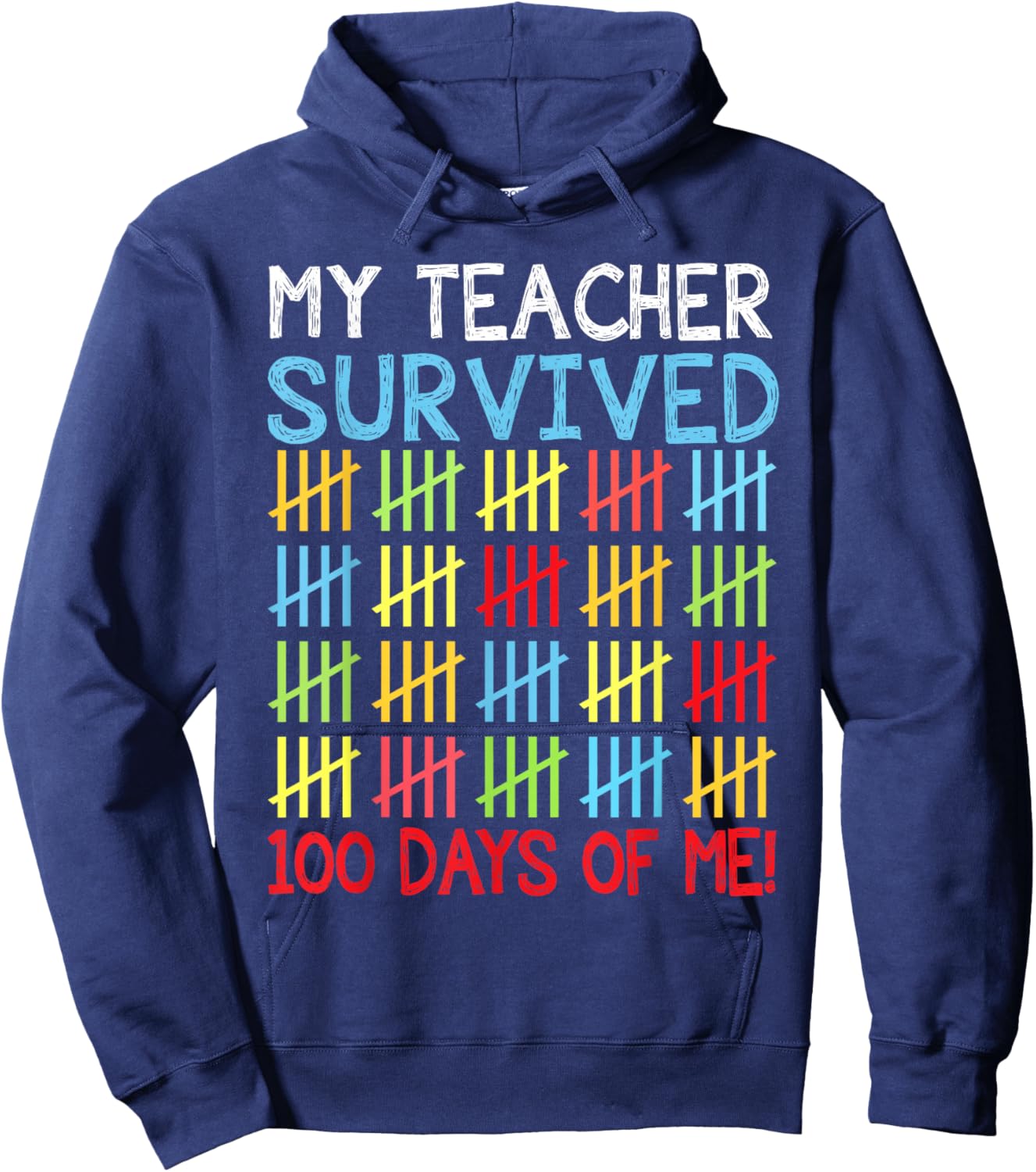 100 Days of School Kids Boys 100th Day of School Costume Hoodie - Hoodie | Navy