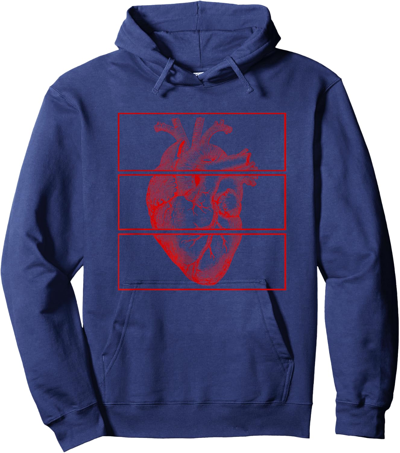 Aesthetic Heart Art Soft Grunge Teen Girls Women Clothes Hoodie - Hoodie | Navy