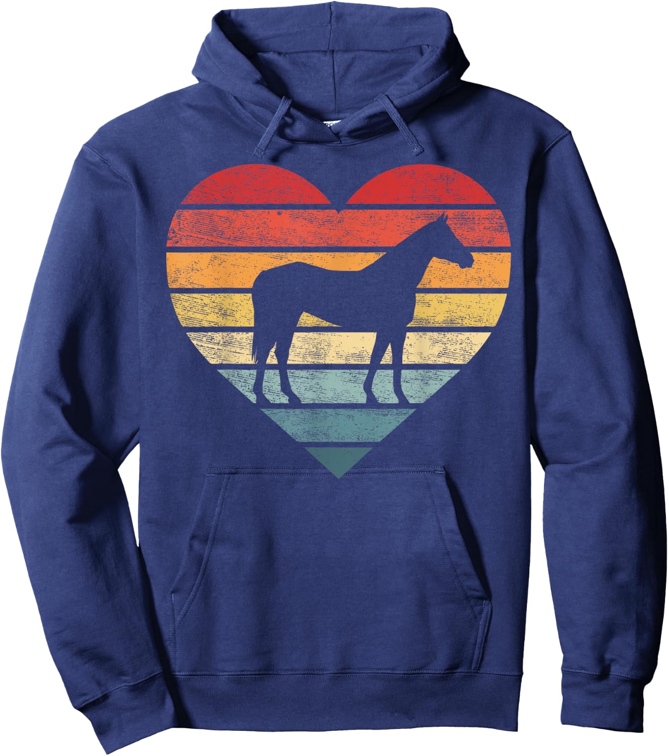 Horse Lover Gifts Horseback Riding Equestrian Retro Vintage Hoodie - Hoodie | Navy