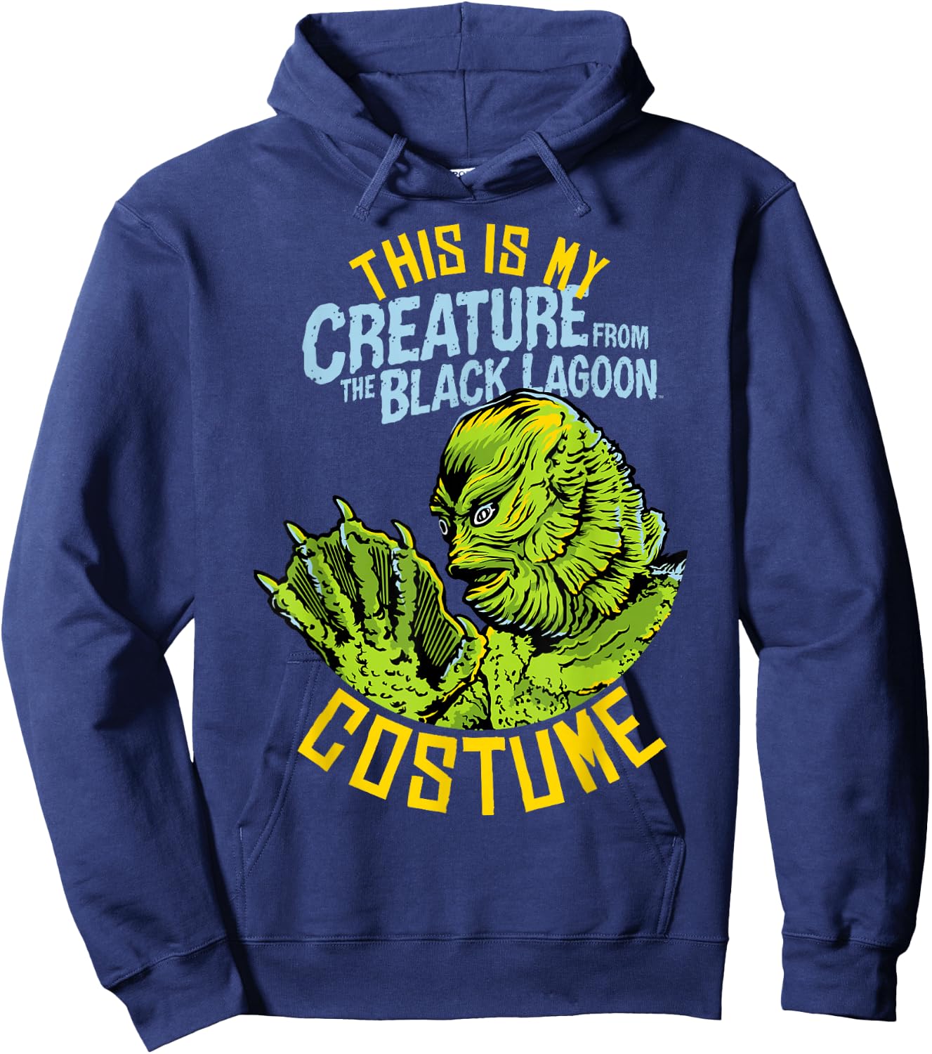 Universal Monsters Creature From The Black Lagoon Costume Hoodie - Hoodie | Navy